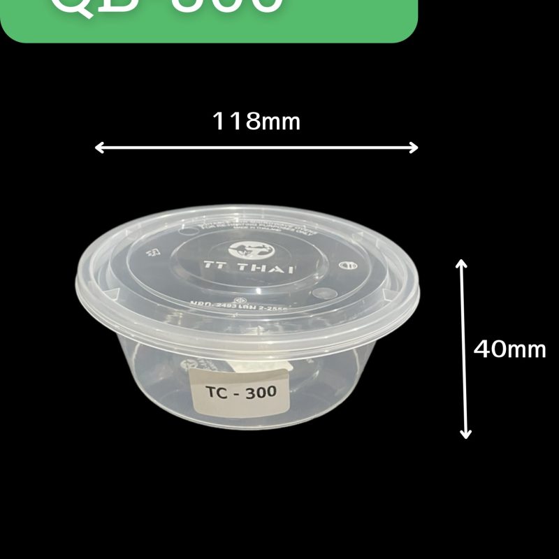 ถ้วยพลาสติกสีใส PP 300ml
